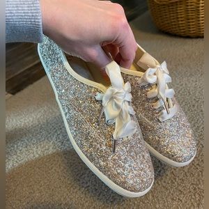 NWOB Keds Kate Spade champion glitter shoes